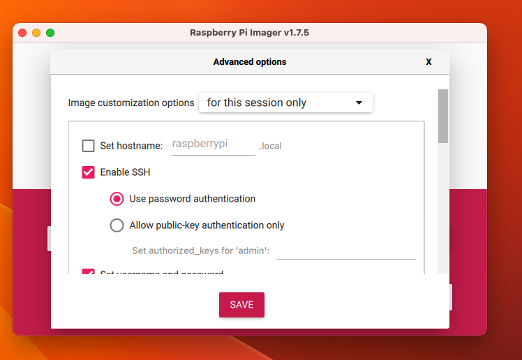 enable ssh with login